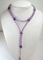 Online magnetic hematite jewelry for purple lover, magnetic hematite wrap with light purple rhinestone and silver beads
